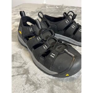 KEEN Utility Flint II Sport Steel Toe Work Sandal Mens 10D Black